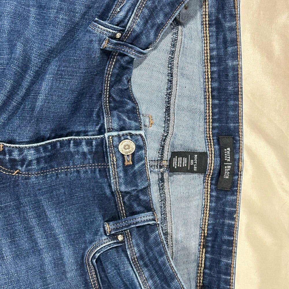 White House Black Market Blue Boot Cut Jeans